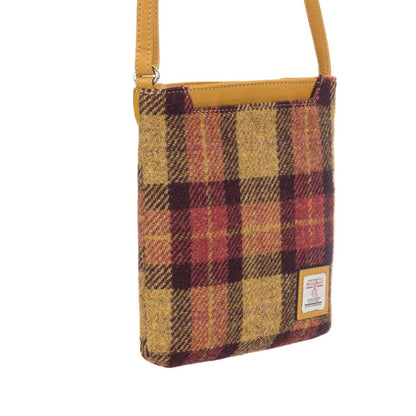 MoodCompanyNL - Crossbody Tas Geel/Rood Ruit & Leer | Compact & Stijlvol | Das Impex - 5056703019431