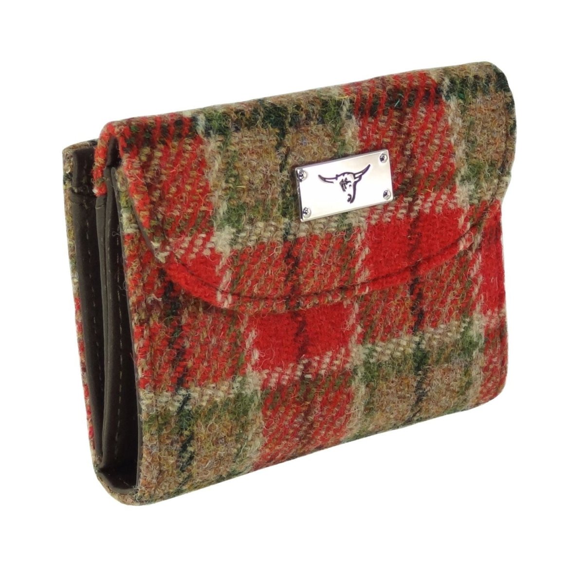 MoodCompanyNL - Dames Portemonnee Jura Rood Groen Tartan - Harris Tweed - Glen Appin of Scotland - 5061035011008
