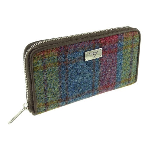 MoodCompanyNL - Dames Portemonnee Staffa Multi Colour - Harris Tweed - muntvak met rits - Glen Appin of Scotland - 5060631373961