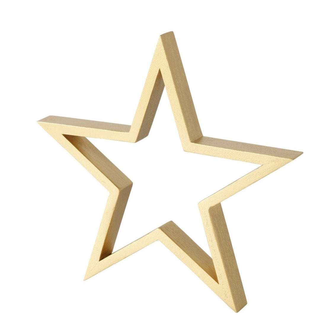 MoodCompanyNL - Decoratieve sterren Borna - goud - set van 2 - Hoogte 16 en 30 cm - 4066076427147