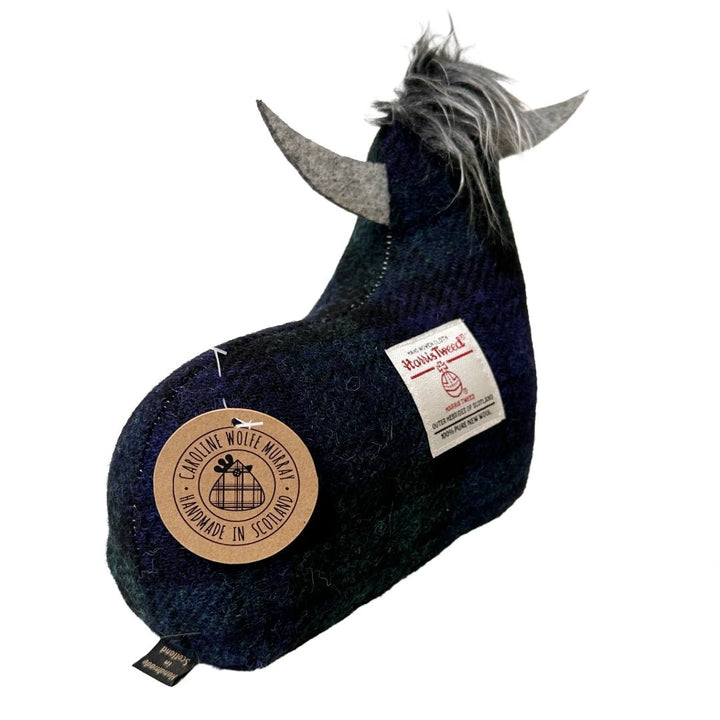 Mood Company - Deurstopper Schotse Hooglander Blackwatch - Harris Tweed - Handgemaakt - Caroline Wolfe Murray Scotland - 6151217571518