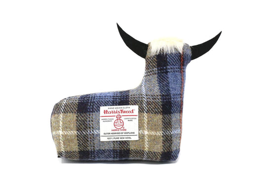 MoodCompanyNL - Deurstopper Schotse Hooglander Mackenzie - Harris Tweed - Handgemaakt - Caroline Wolfe Murray Scotland - 6095642064088