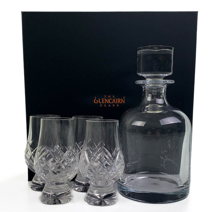 MoodCompanyNL - Geschenkset Karaf Iona en 4 Cut Whiskyglazen - Geschenkverpakking - Loodkristal - Glencairn Crystal Scotland - 6151208234224