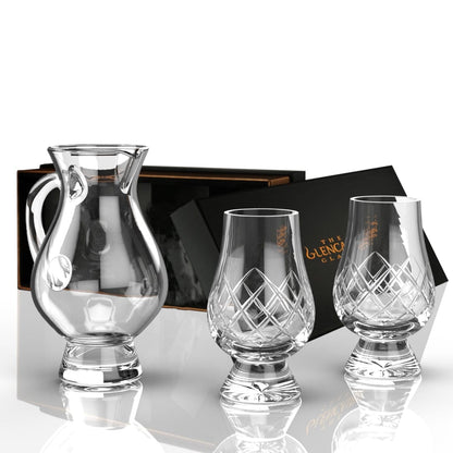 MoodCompanyNL - Geschenkset Waterkaraf en 2 Cut Whiskyglazen - Geschenkverpakking - Loodkristal - Glencairn Crystal Scotland - 8845130006850