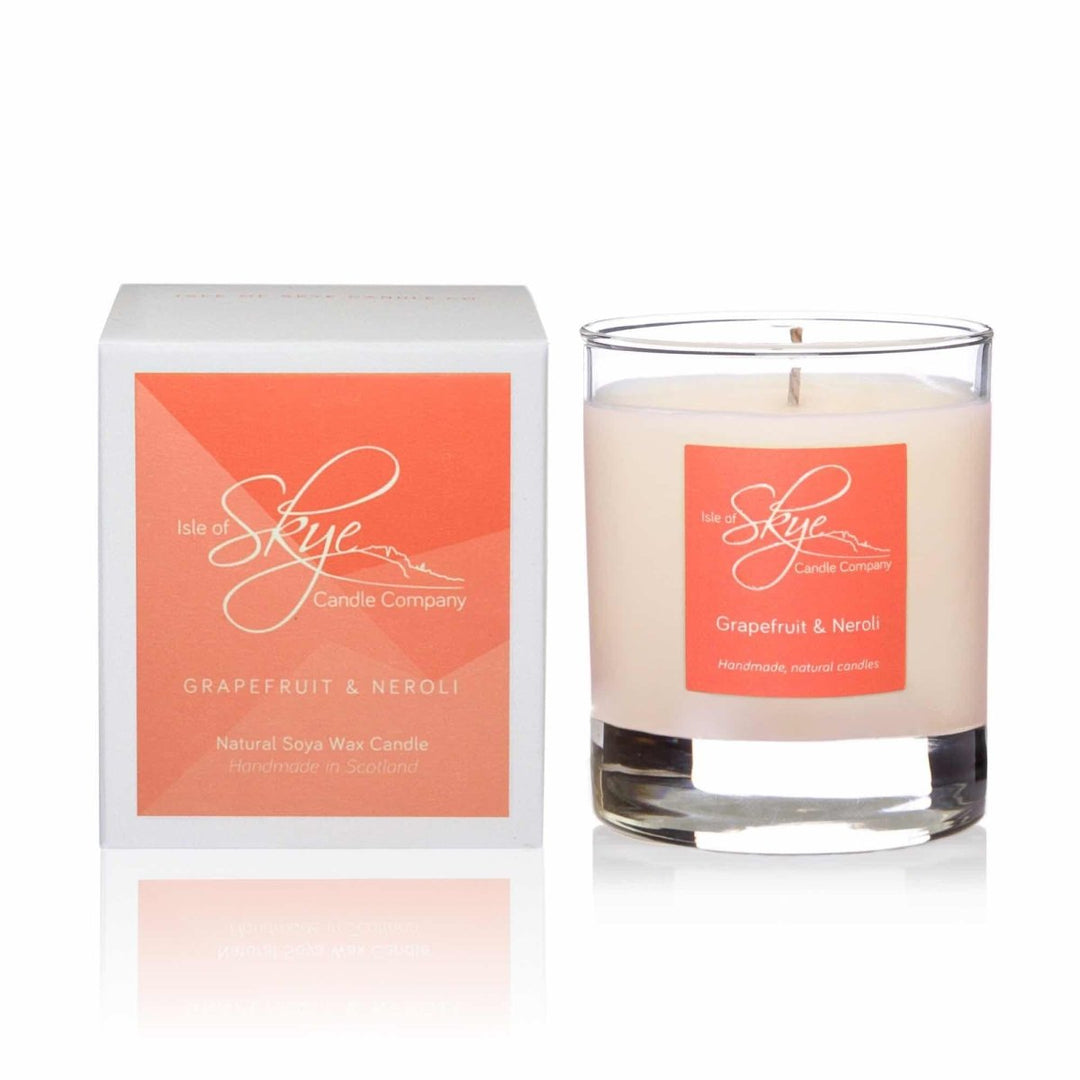 MoodCompanyNL - Geurkaars Grapefruit & Neroli Small - 30 uur - Sojawas - Isle of Skye Candle - 5060346381572