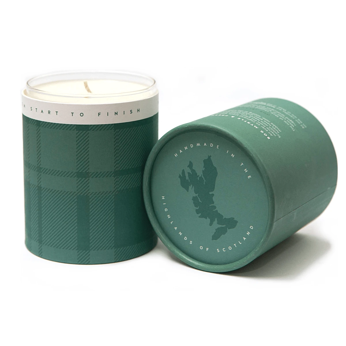 Geurkaars Mirte en Munt (Bog Myrtle & Fresh Mint) Large - 45 uur - Sojawas - Isle of Skye Candle by MoodCompanyNL