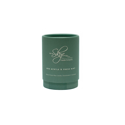 Geurkaars Mirte en Munt (Bog Myrtle & Fresh Mint) Mini - 20 uur - Sojawas - Isle of Skye Candle by MoodCompanyNL