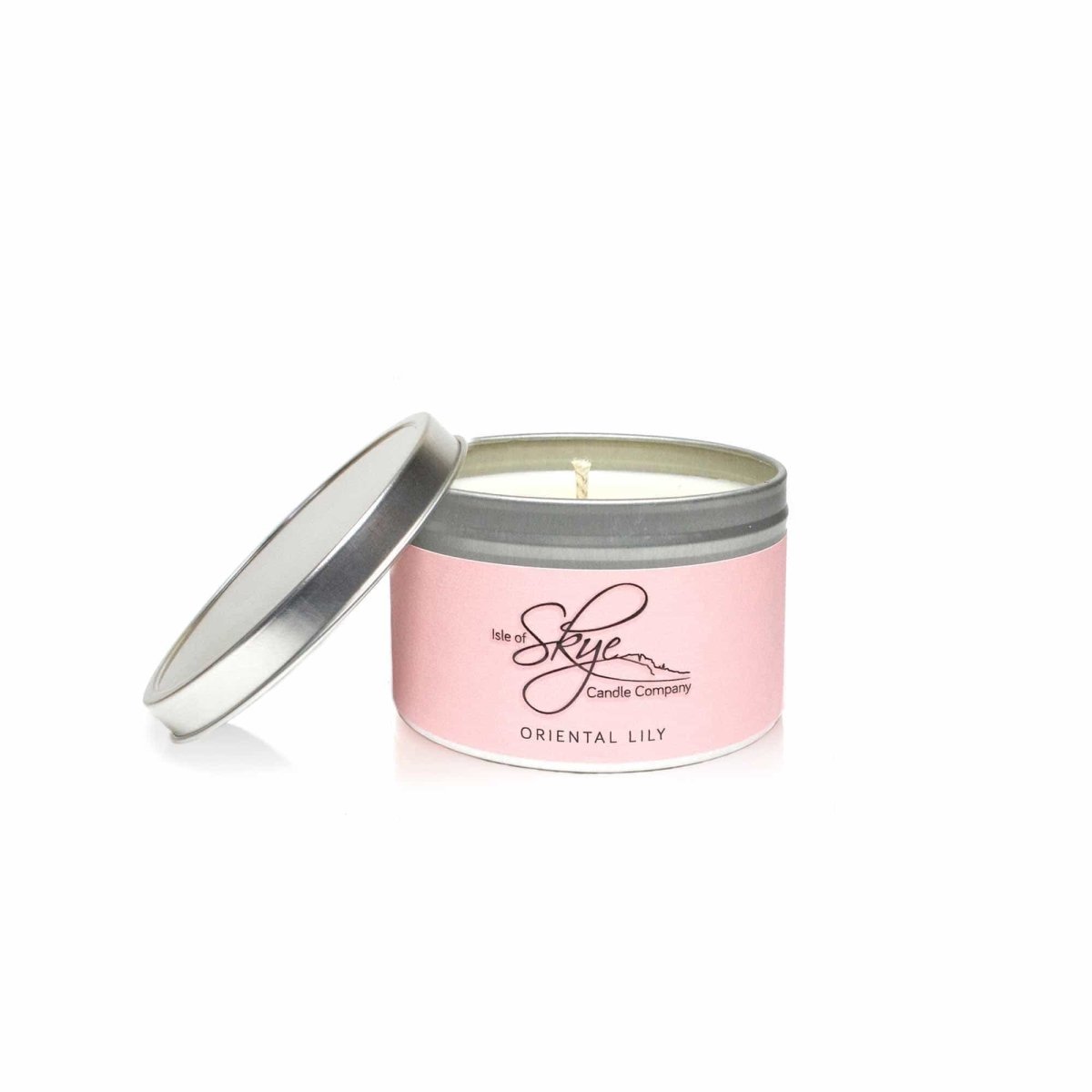 MoodCompanyNL - Geurkaars Oosterse Lelie (Oriental Lily) Blikje - 30 uur - Sojawas - Isle of Skye Candle - 5060346380483