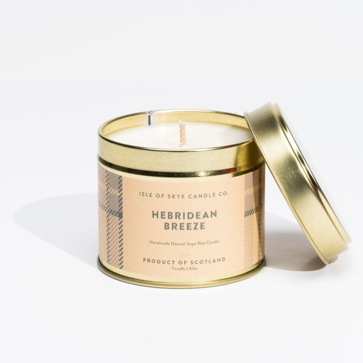 Mood Company - Geurkaars Scottish Hebridean Breeze Blikje - 45 uur - Sojawas - Isle of Skye Candle - 6151208629655