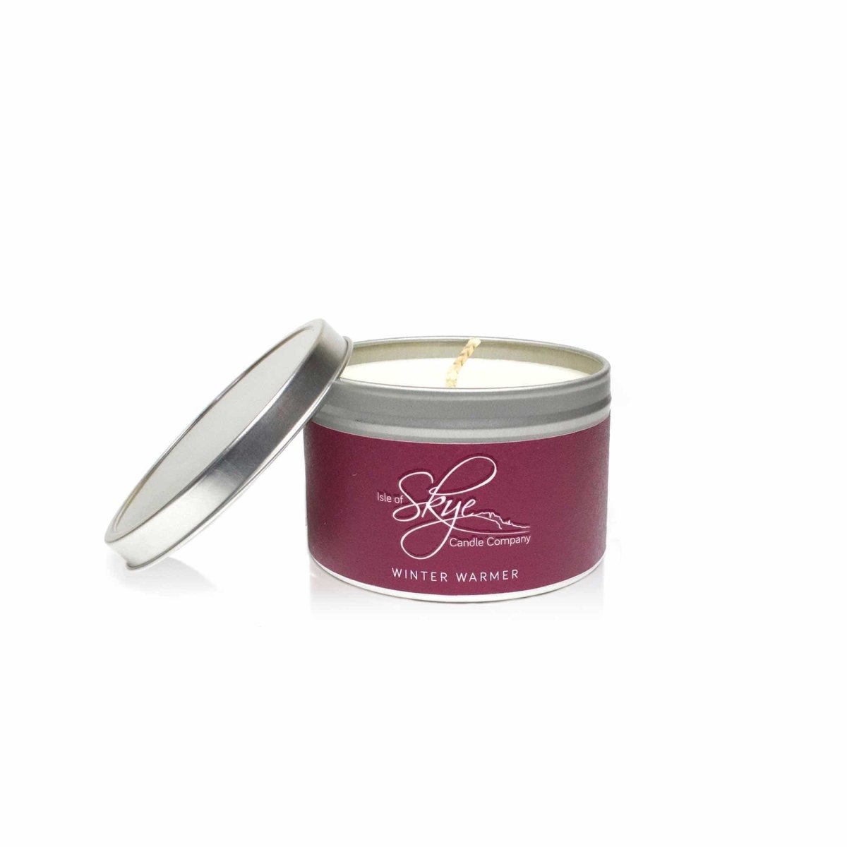 MoodCompanyNL - Geurkaars Winter Warmer Blikje - 30 uur - Sojawas - Isle of Skye Candle - 5060346380384
