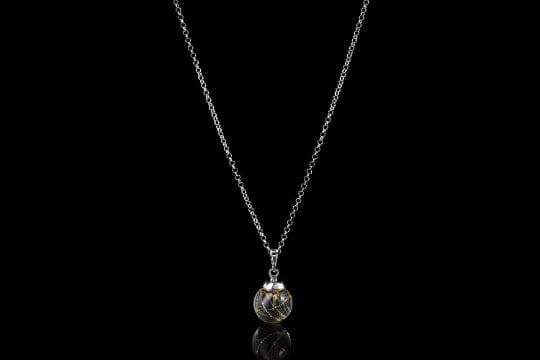 MoodCompanyNL - Halsketting Loch Ness Dandelion (Paardebloem) seeds Sterling Silver - 6095655833848