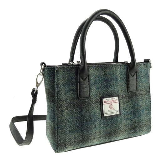 Mood Company - Handtas Brora Mosgroen - Ritssluiting - Draagband - Harris Tweed - Glen Appin of Scotland - 5060631372063