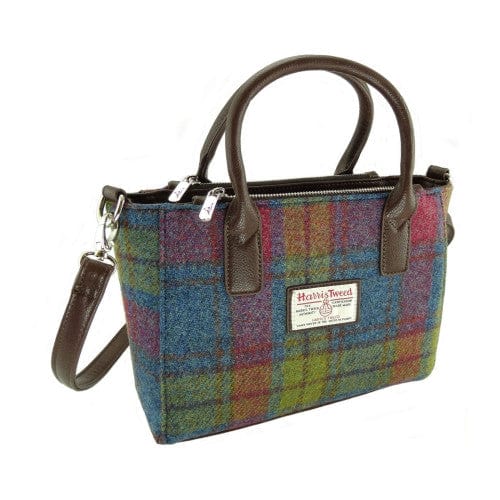 MoodCompanyNL - Handtas Brora Multi Colour - Ritssluiting - Draagband - Harris Tweed - Glen Appin of Scotland - 5060631373572