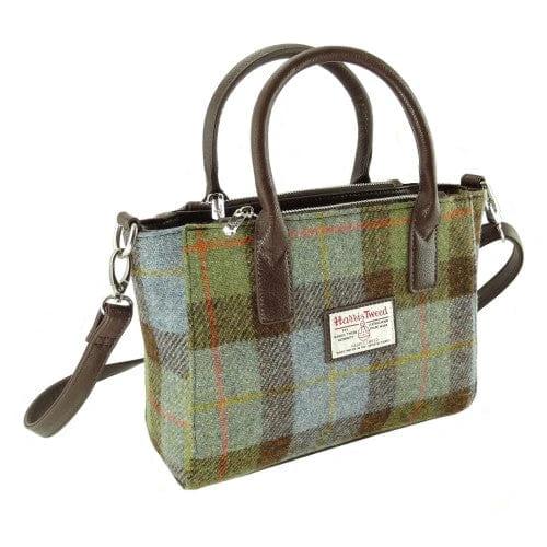 Handtas Brora Tartan MacLeod - Ritssluiting - Draagband - Harris Tweed - Glen Appin of Scotland by MoodCompanyNL