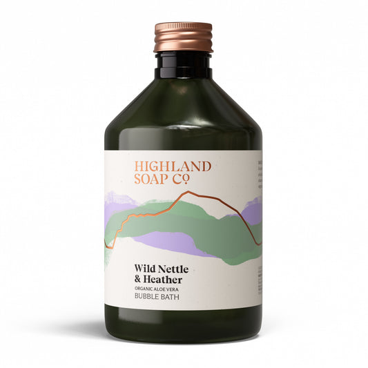 Biologisch Badschuim 500ml - Wild Nettle & Heather - Highland Soap Company