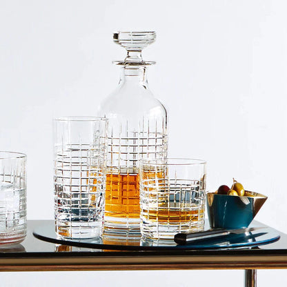 Karaf Boogie Woogie - Handgemaakt - 850 ml - Loodkristal - Cumbria Crystal England by MoodCompanyNL