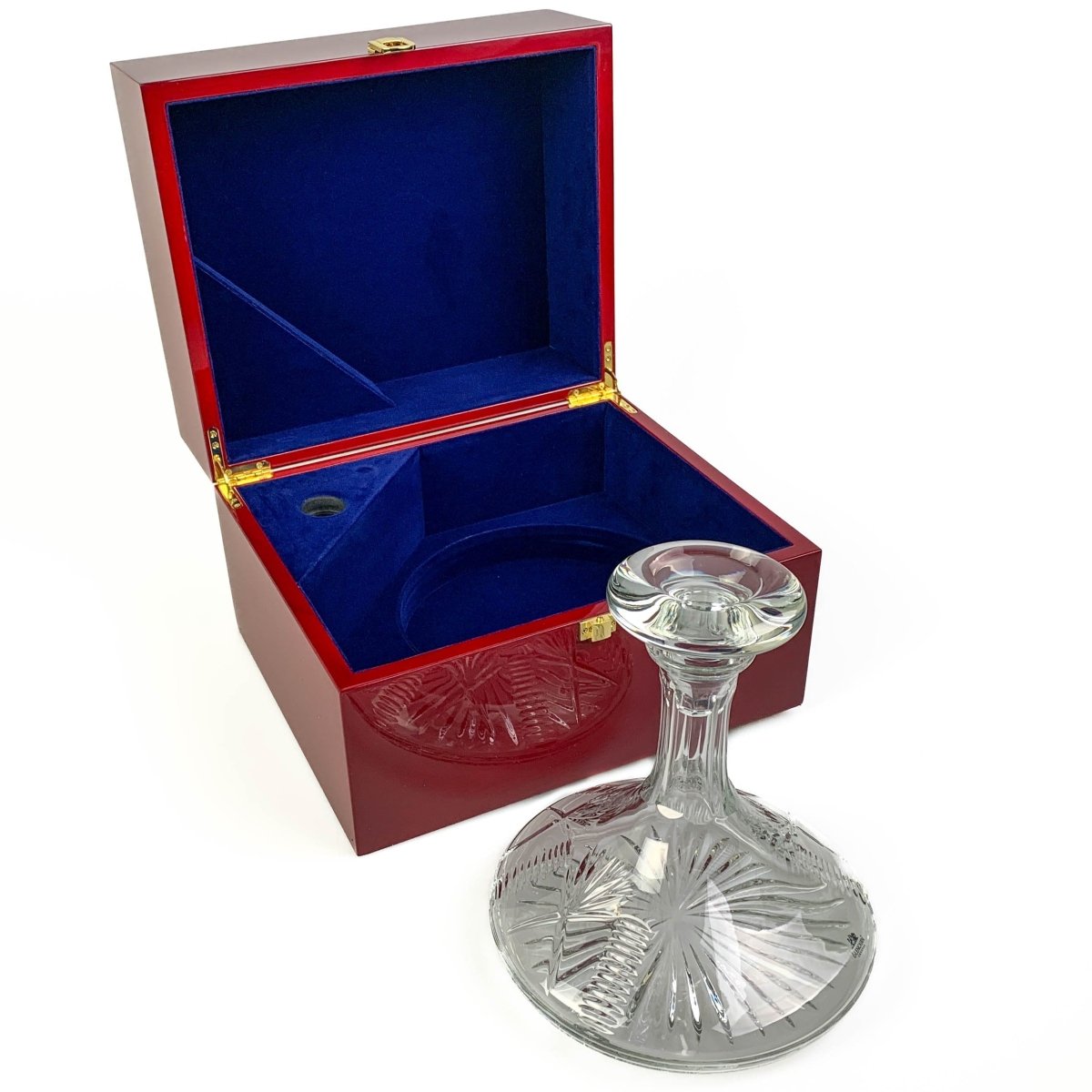 MoodCompanyNL - Karaf Bothwell - 1250 ml - Loodkristal - Scheepskaraf in luxe houten doos - Glencairn Crystal Scotland - 5060025550459