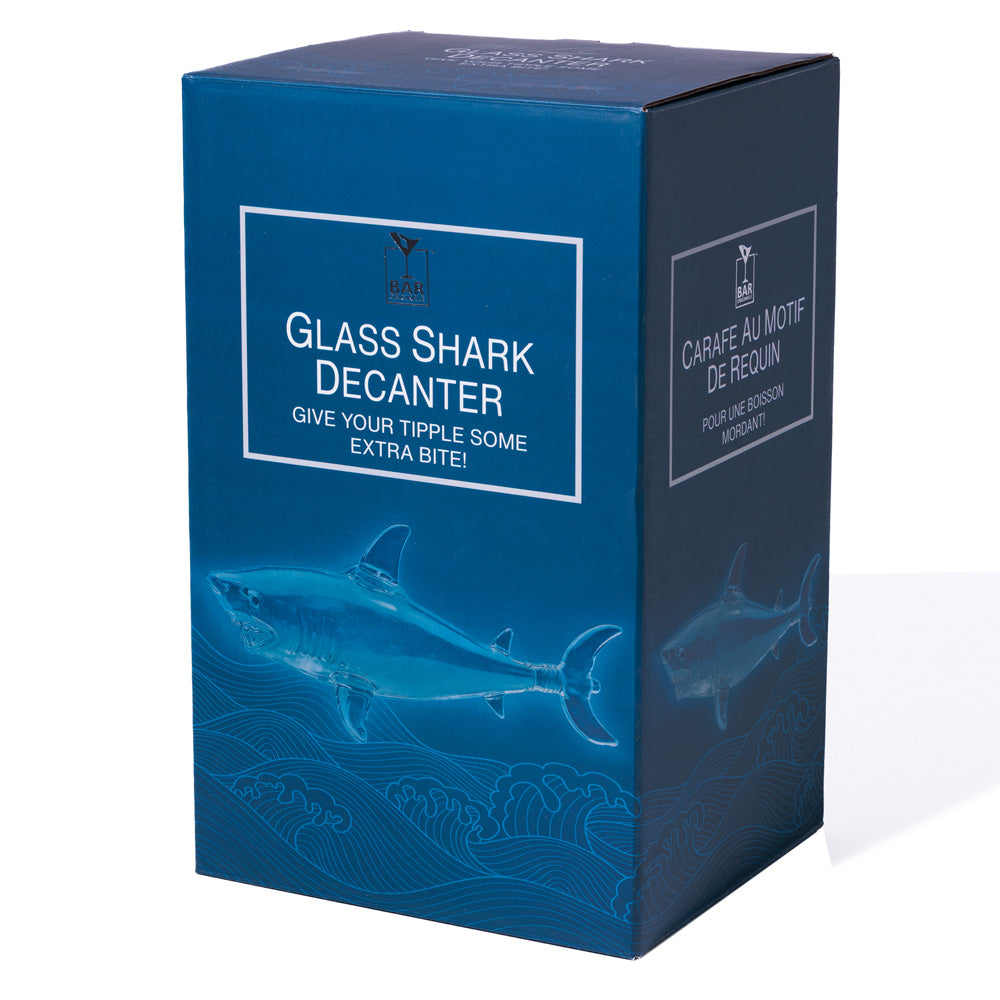 Karaf in de vorm van een haai, 720 ml borosilicaatglas - Bar Originale by MoodCompanyNL