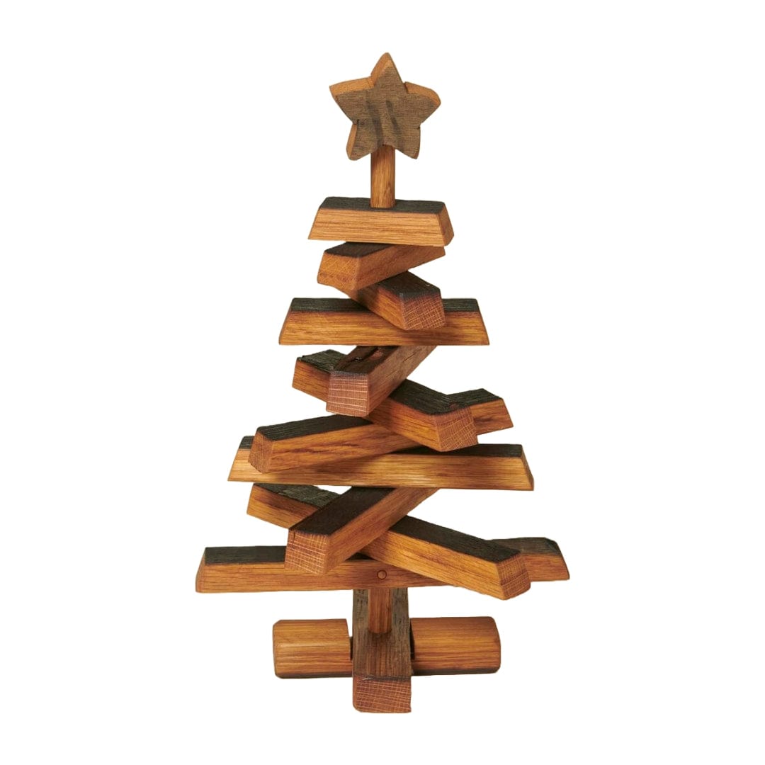 MoodCompanyNL - Kerstboom Small van oude whiskyvaten - 41 x 24 cm - Handgemaakt - Darach Scotland - 6091021971930