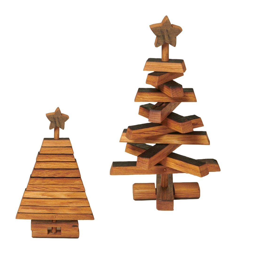 MoodCompanyNL - Kerstboom Small van oude whiskyvaten - 41 x 24 cm - Handgemaakt - Darach Scotland - 6091021971930