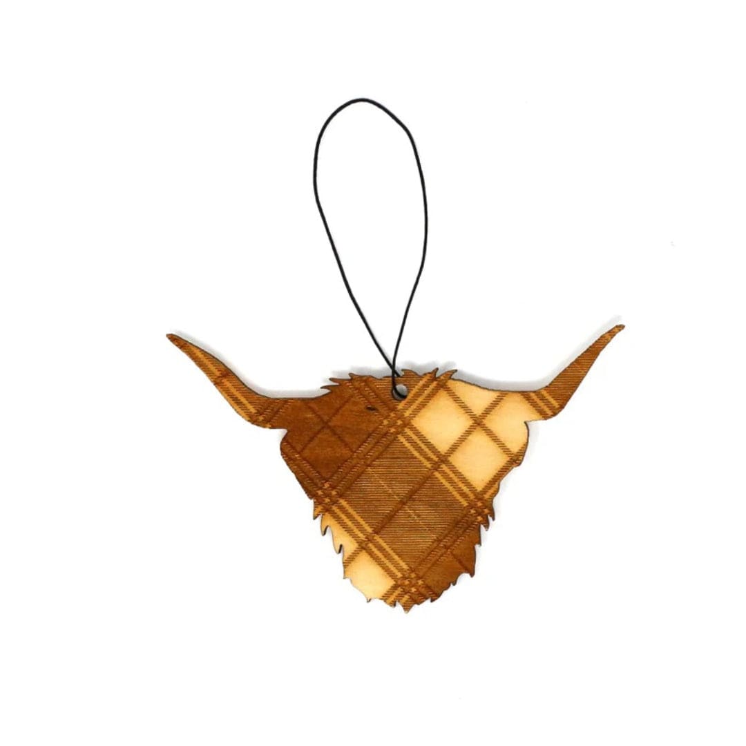 Mood Company - Kerstboomhanger hooglander kop tartan - Caroline Wolfe Murray - 6151210896816