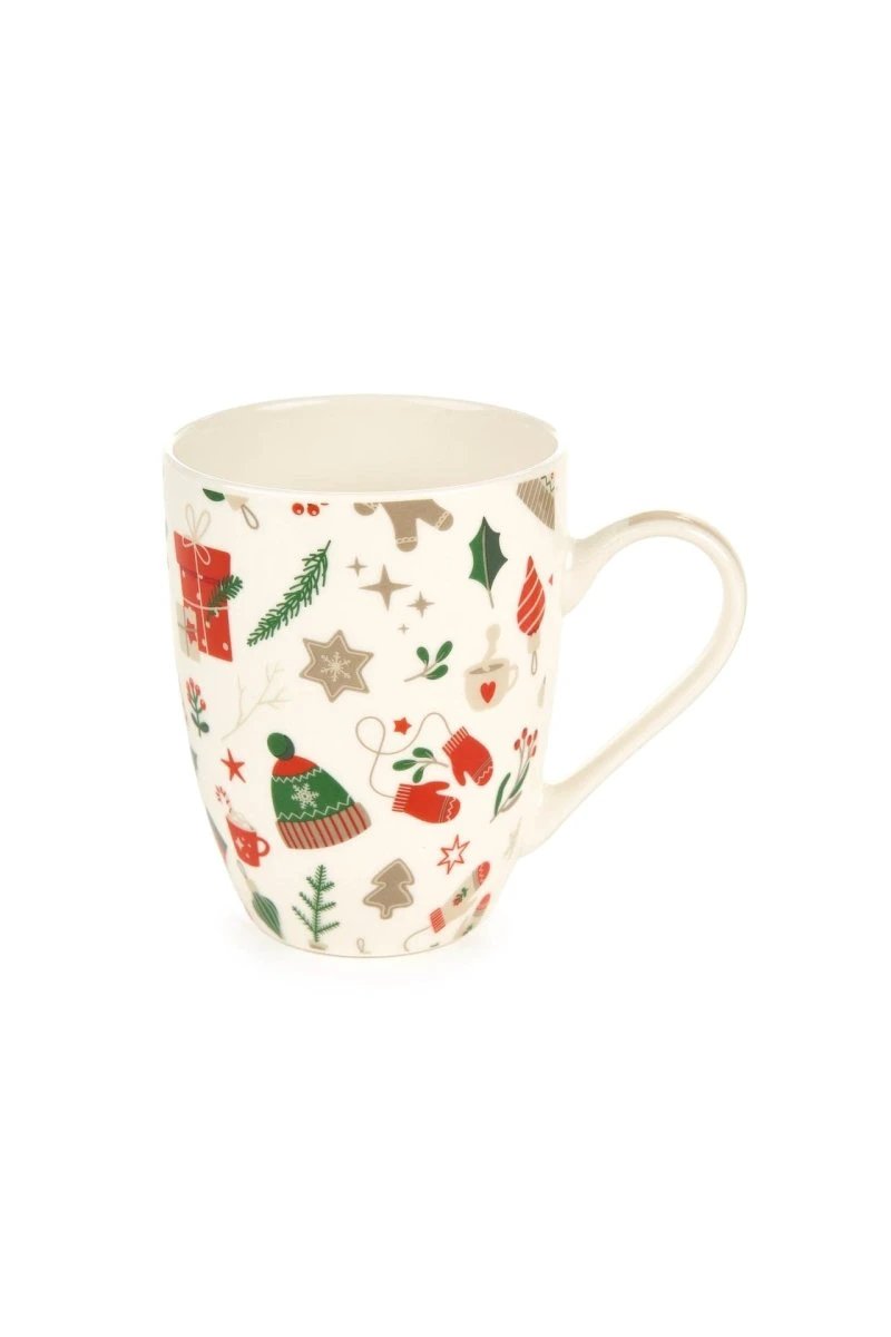 Kerstmok in cadeau verpakking - 350 ml - 10,5 cm hoog - Nuvole di Stoffa by MoodCompanyNL