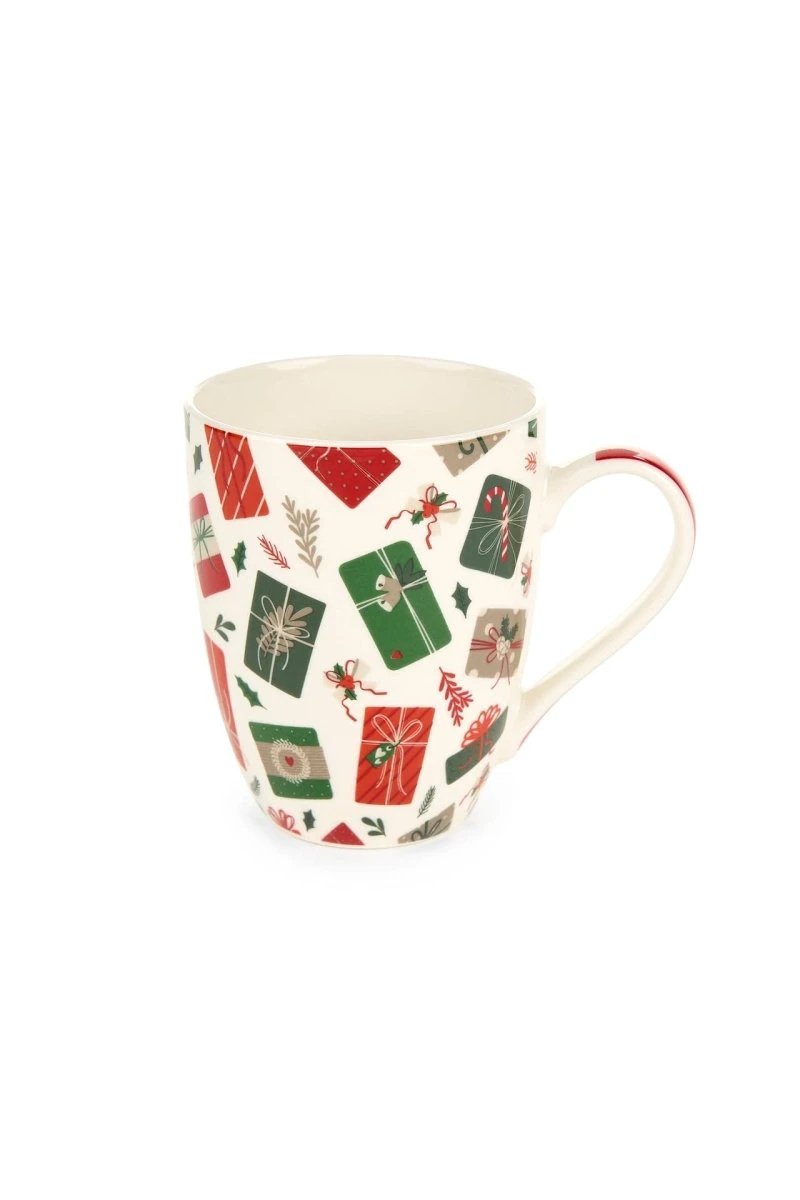 Kerstmok in cadeau verpakking - 350 ml - 10,5 cm hoog - Nuvole di Stoffa by MoodCompanyNL