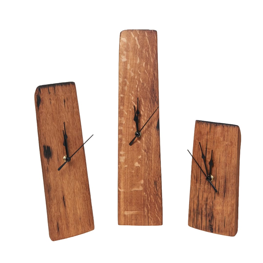 MoodCompanyNL - Klok small van oude whiskyvaten - circa 20 cm hoog - Handgemaakt - Darach Scotland - 6091023851810