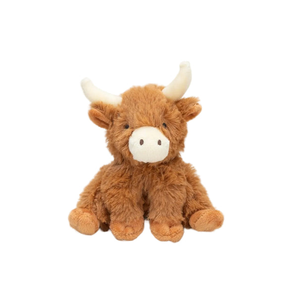 Peluche Vache Highland Mini Marron - 11 cm - Peluche Douce - Jomanda