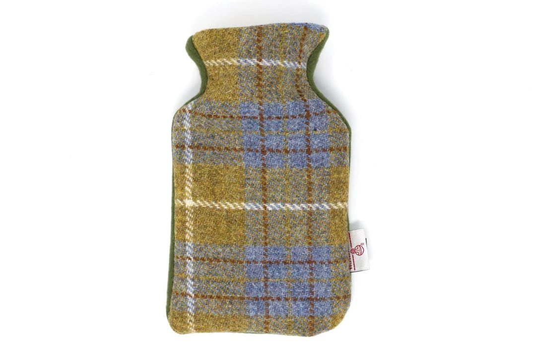 Kruik Mosterd Blauw - 500 ml - Harris tweed - Handgemaakt in Schotland - Caroline Wolfe Murray by MoodCompanyNL