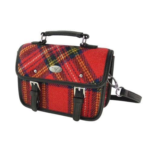 MoodCompanyNL - Mini Tas Harris Bervie Tartan Royal Stewart - 15x20x7,5 - Harris Tweed - Glen Appin of Scotland - 5060959028161