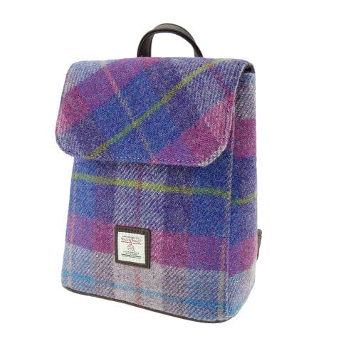 Mood_Company Harris Tweed Mini Rugzak Tummel Paars Roze