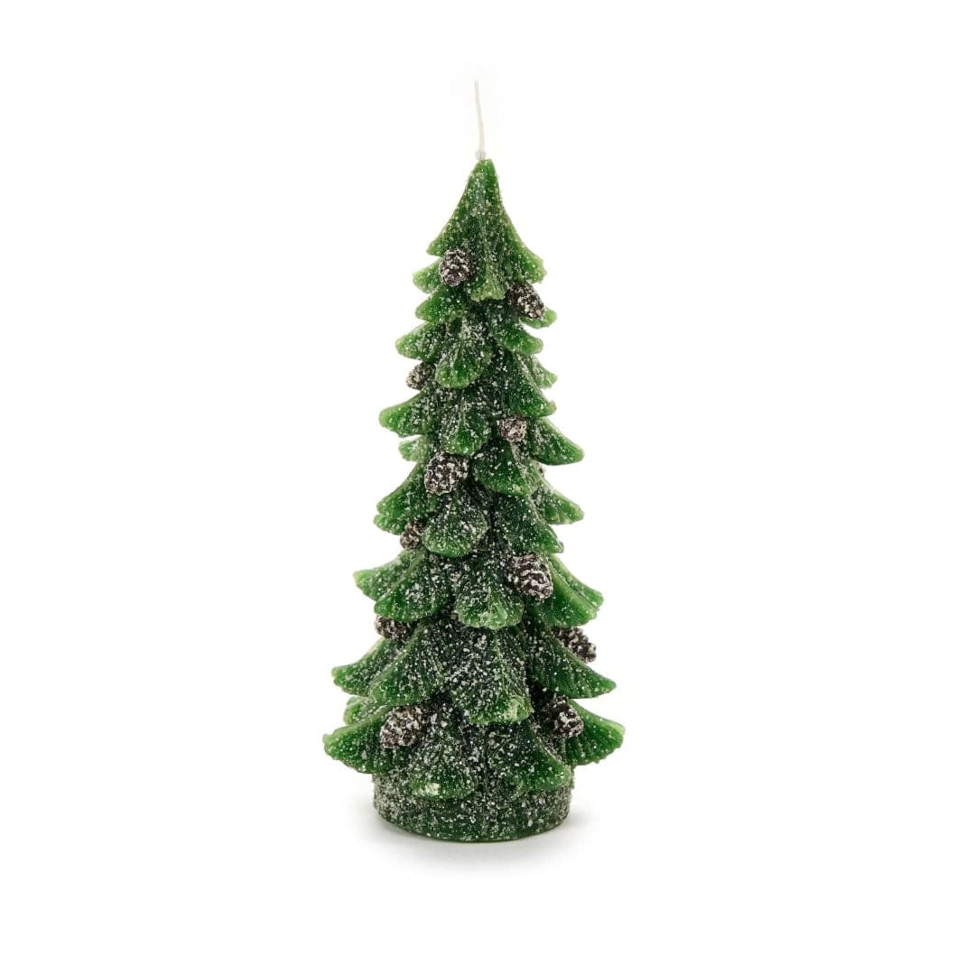 Mood_Company Kaars kerstboom groen- 13 cm hoog - nuvole di Stoffa