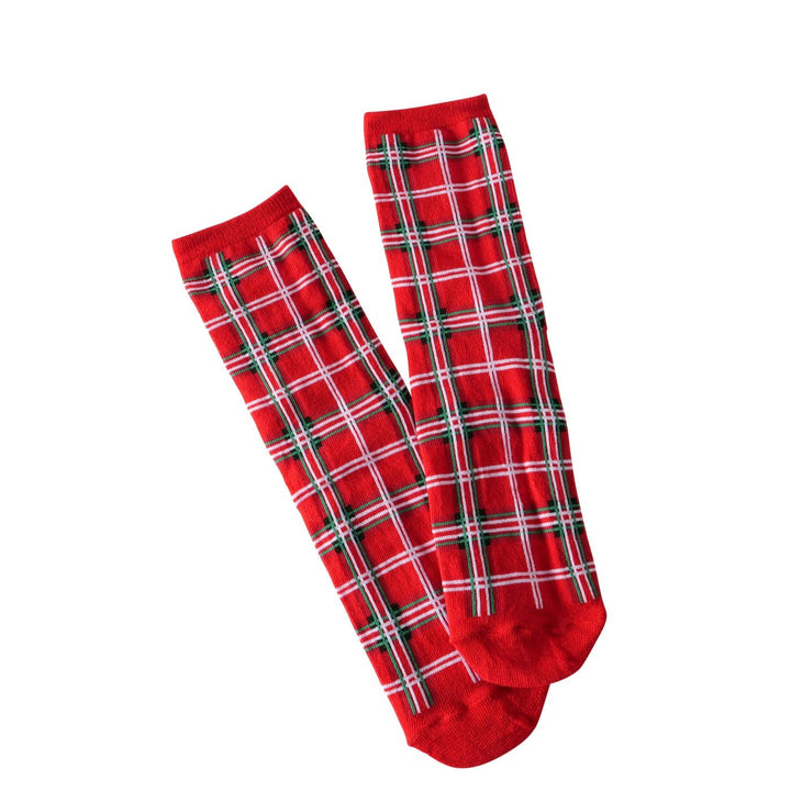 Mood_Company Kerstsokken in geschenkverpakking - tartan