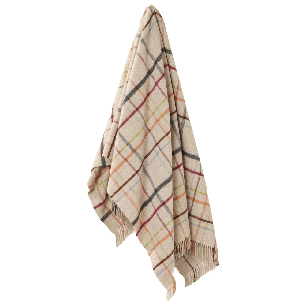 Mood_Company Plaid Ruiten Beige - Shetland Lamswol - 140x185 - Bronte by Moon Scotland