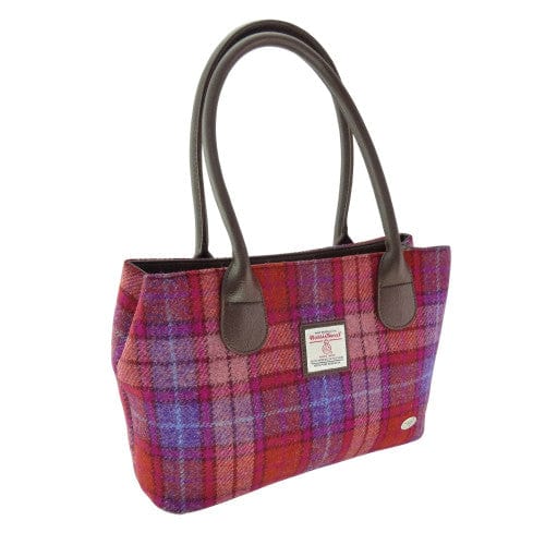 Mood_Company Schoudertas Cassley Oranje Paars Tartan  - Klassiek - Harris Tweed - Glen Appin of Scotland