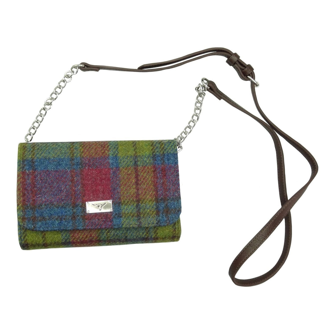 Mood_Company Schoudertas Strathy Tartan Multi Colour - Portemonnee - Harris Tweed - Glen Appin of Scotland