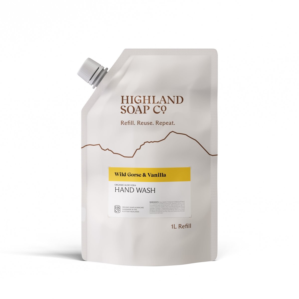 Mood Company - Navulzak Handzeep 1 Liter - Wild Gorse & Vanilla - Highland Soap Company - 