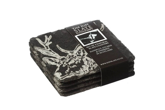 Onderzetters Country Animals - Gegraveerd - Leisteen - Just Slate Company Scotland by MoodCompanyNL