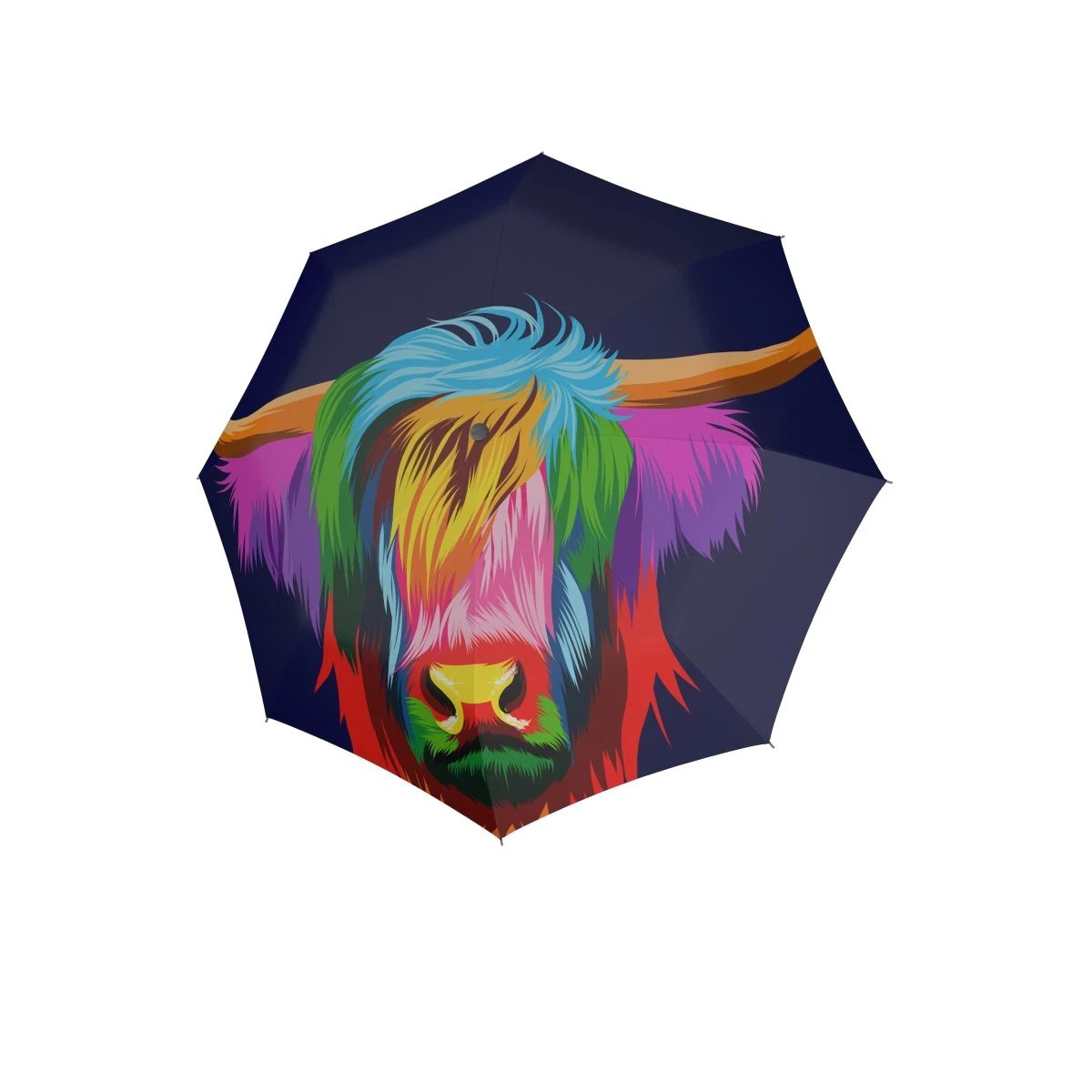 Opvouwbare Paraplu Magic Schotse Hooglander - Fiberglass - Dsn 98 cm - Opgevouwen 29 cm - Doppler by MoodCompanyNL
