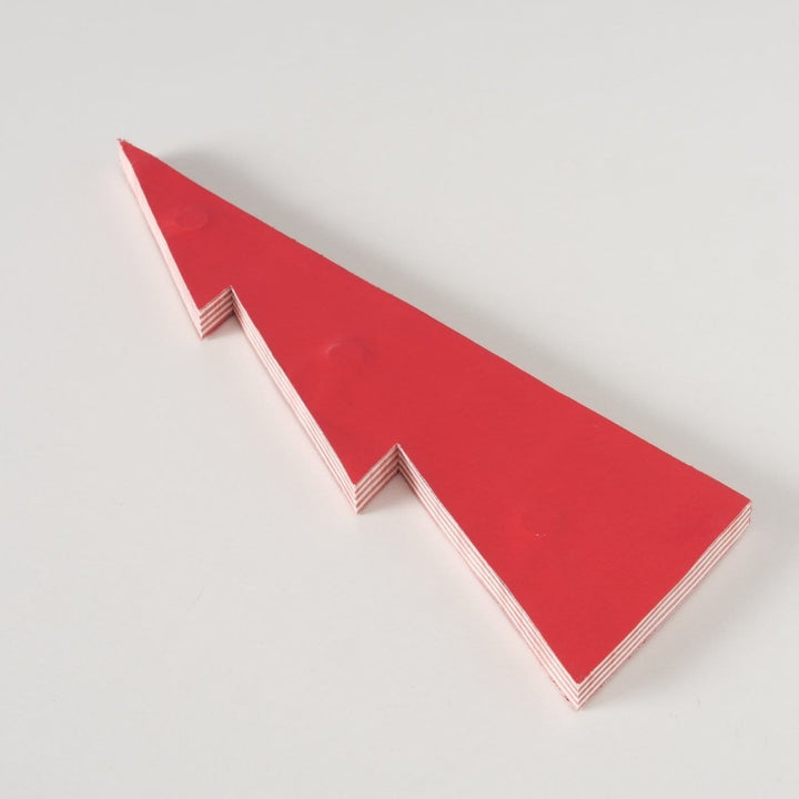 MoodCompanyNL - Papieren kerstboom - wit - rood - 37 cm hoog - Boltze - 4066076446650