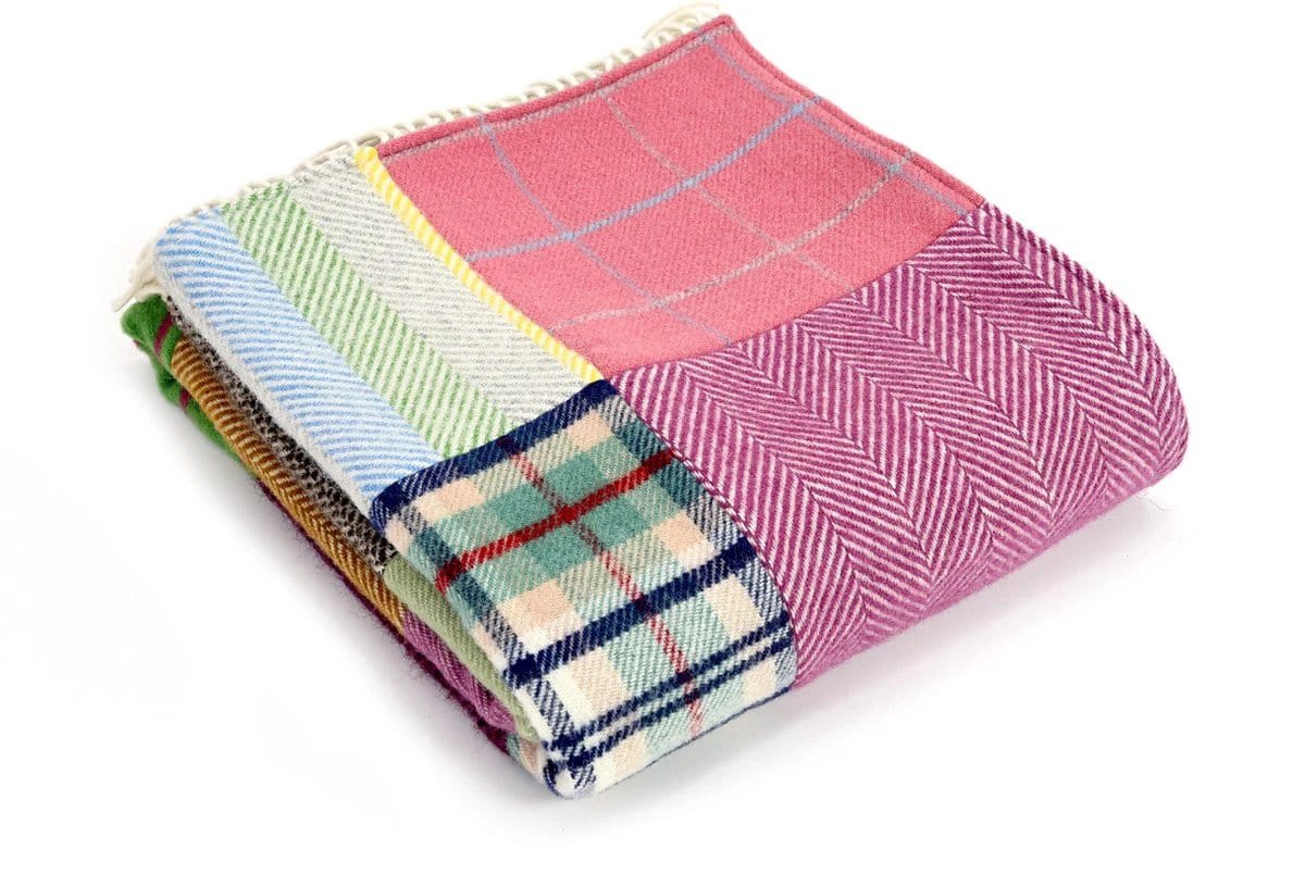 Patchwork plaid LIFESTYLE - 180x220 - Uniek - Tweedmill UK by MoodCompanyNL