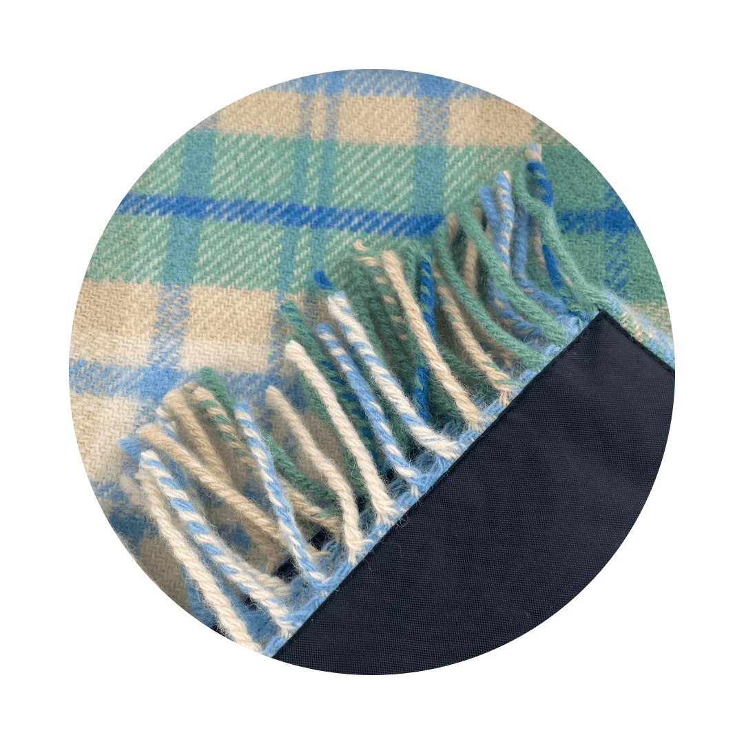 Picknickkleed Polo Cottage Blauw - Wol - Waterdicht - 145x183cm - Tweedmill by MoodCompanyNL