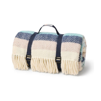 Mood Company - Picknickkleed Polo Seashore Stripe - Wol - Waterdicht - 150x183cm - Tweedmill - 506095830755