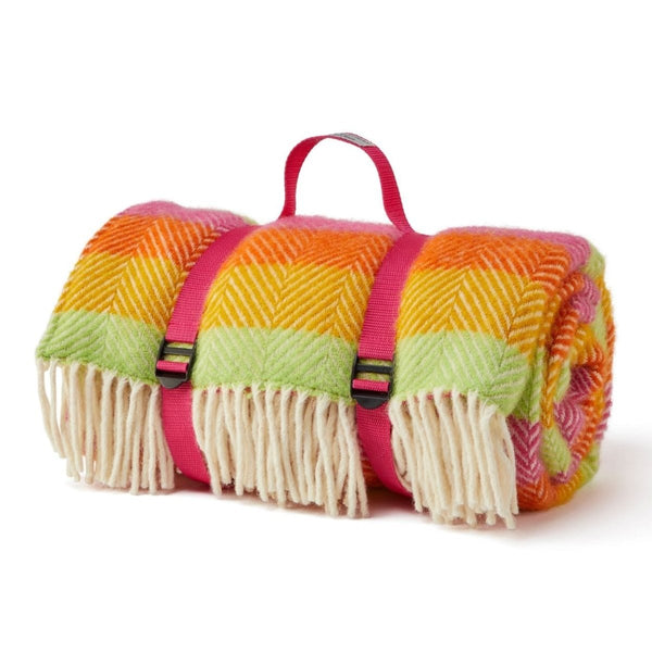 MoodCompanyNL - Picknickkleed Polo Visgraat Vrolijk Gestreept - Gebruikt in Foto shoot - Eenmalige korting - 