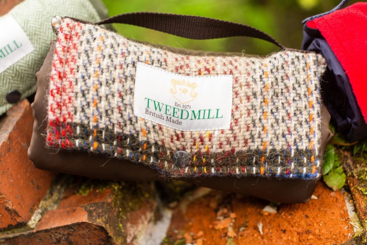 MoodCompanyNL - Picknickkleed Walker Op goed geluk - Gerecycled Wol - Waterdicht - 66 × 98cm - Tweedmill - 5060067705596