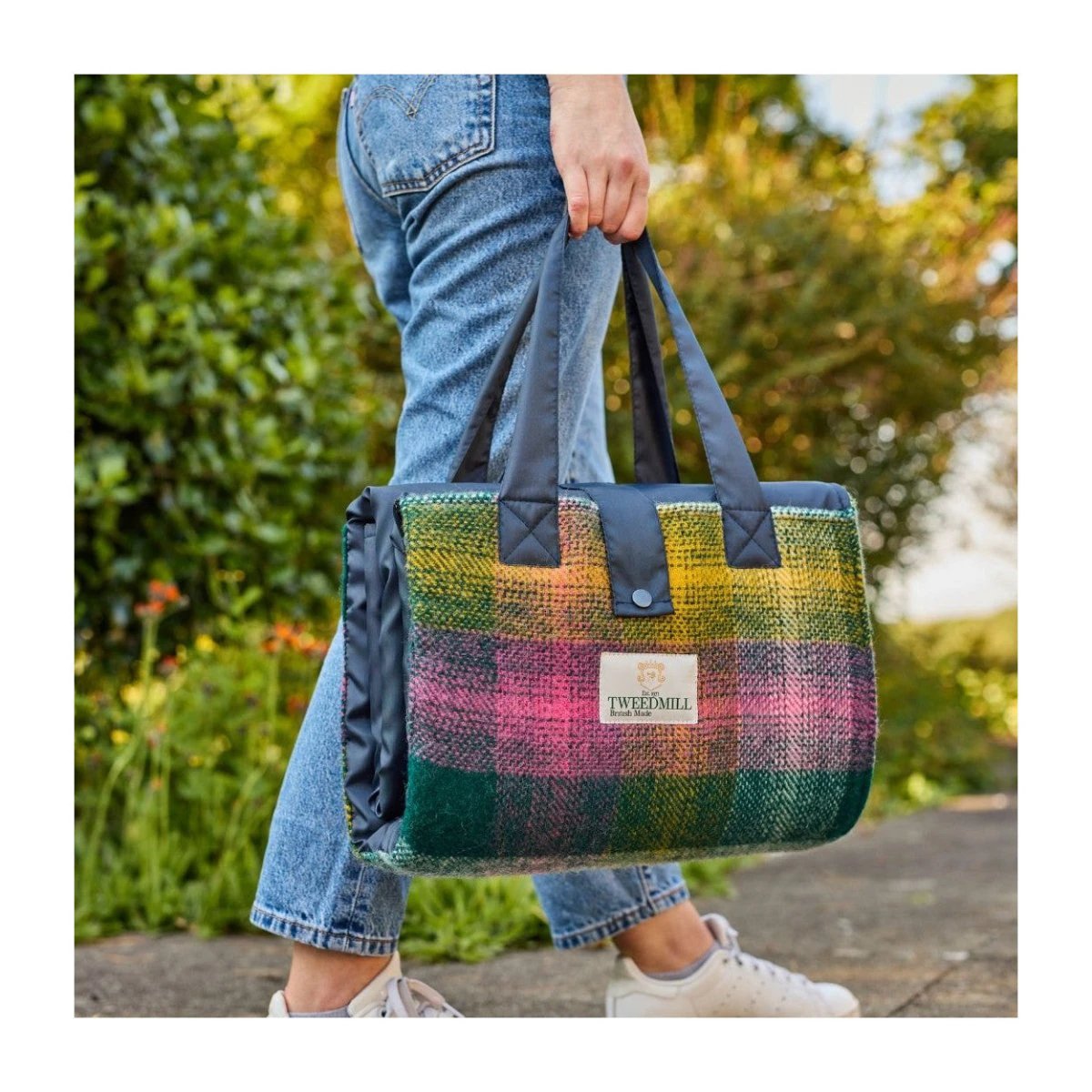 Picknickkleed Wildflower Stripe - Festival - Waterdicht - 137x170cm - Tweedmill by MoodCompanyNL