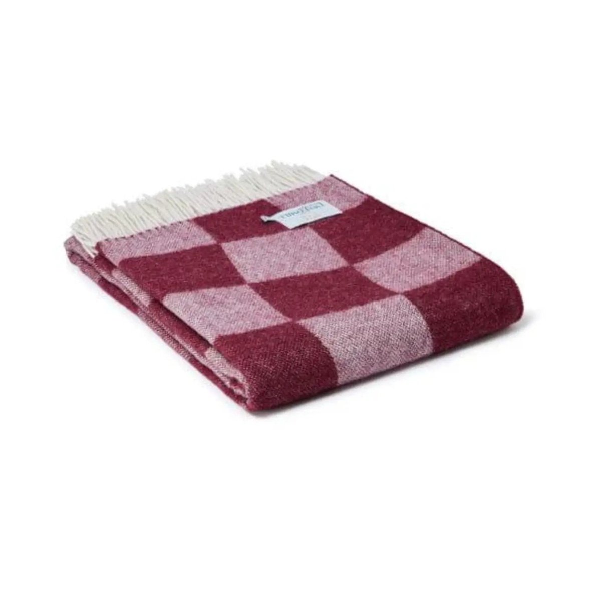 Mood Company - Plaid Bijou bordeauxrode - 150x183 - Nieuw Wol - Tweedmill UK - 5060958302880