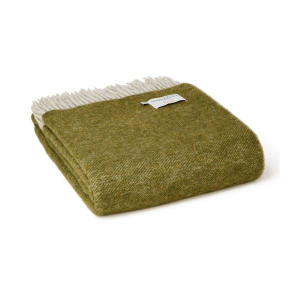 Mood Company - Plaid Dartmoor Olive Green - 150x183 - Nieuw Wol - Tweedmill UK - 5060958306888