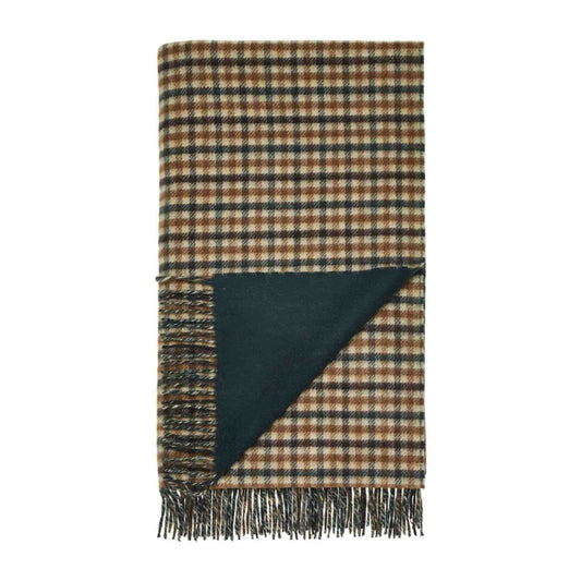 Mood Company - Plaid Estate Gun Club Groen - Country Side Collection - Merino Lamswol - 140x185 - Bronte by Moon Scotland - 6151220257270